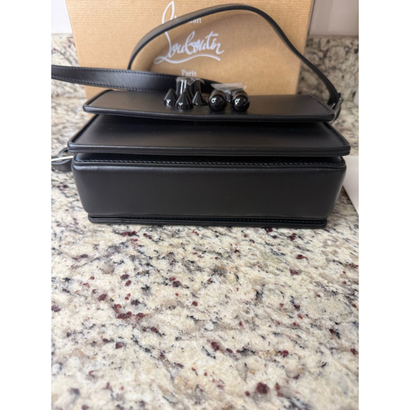 Christian Louboutin Paris Black Leather Crossbody Bag - Picture 5 of 5